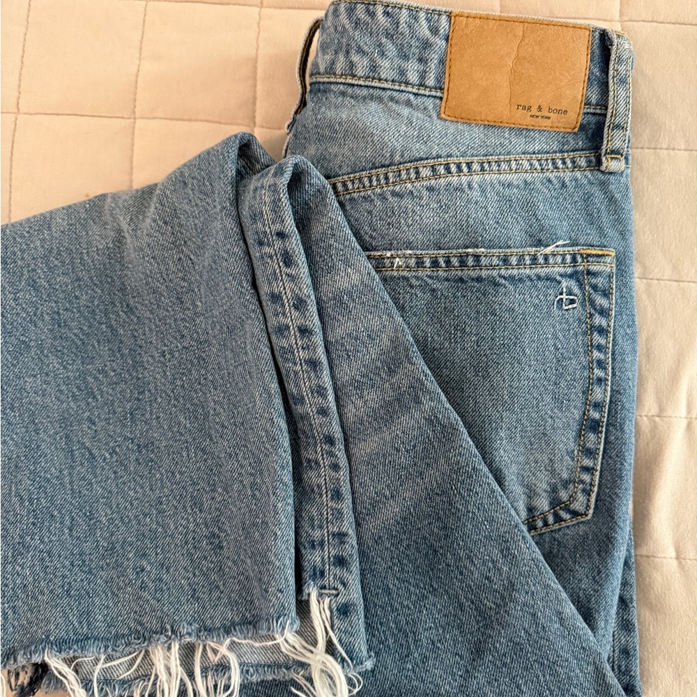 Rag & Bone Light Blue Straight Leg Jeans